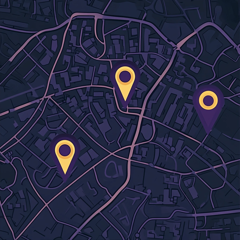 Карта розташування філіалів trunelthor у Києві